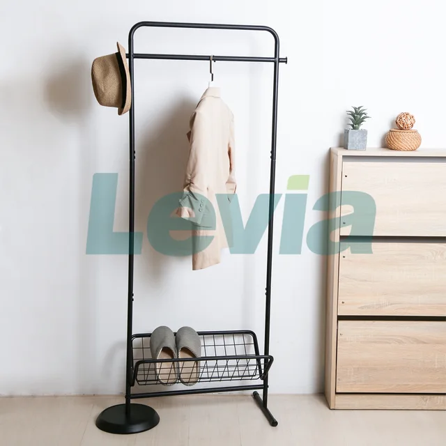 Coat hanger with rack