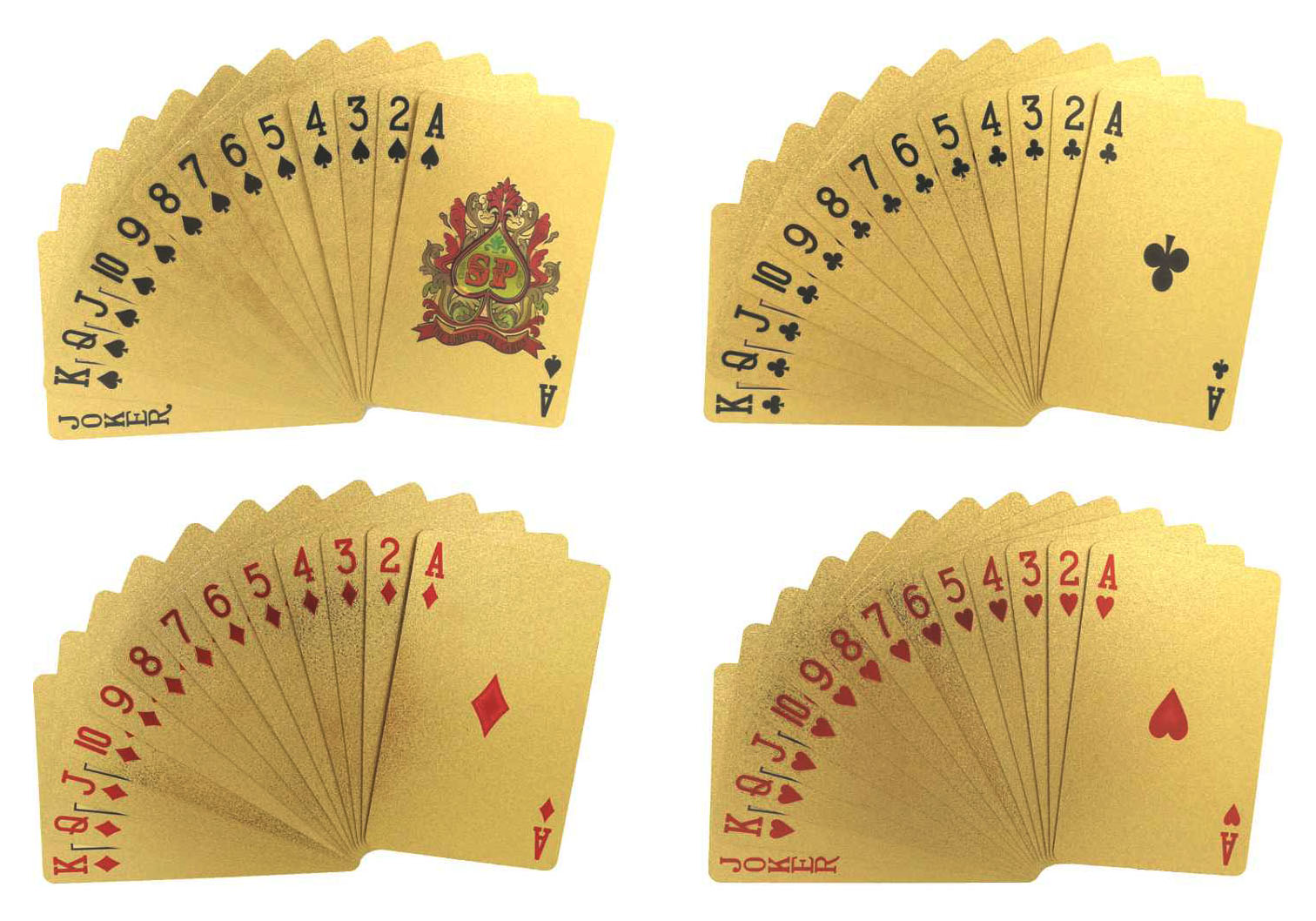 18k Gold Playingcards