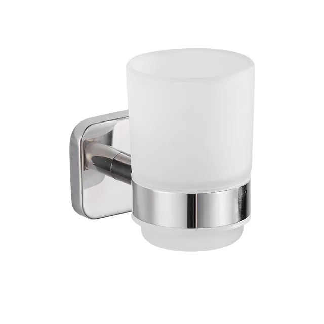 Wall mounted stainless steel tumbler holder