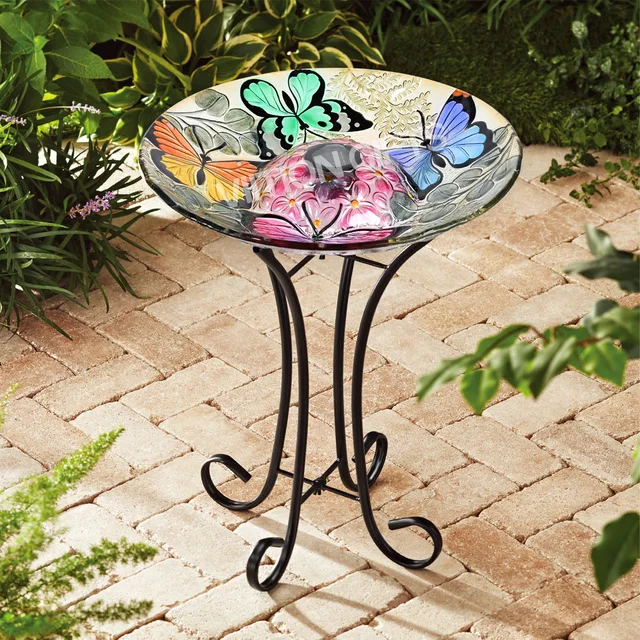 Solar 18‘’ Butterfly Bird Bath