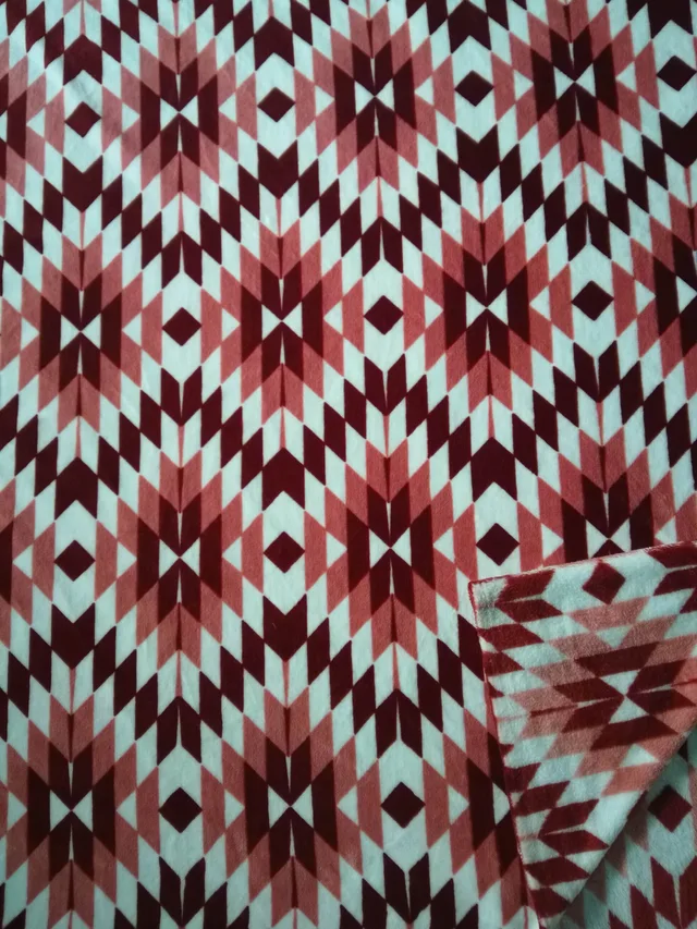 Printed flannel blanket