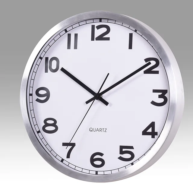 Aluminum wall clock