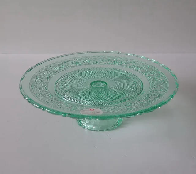 MPF1005 fruit tray with foot Glass fruit plate