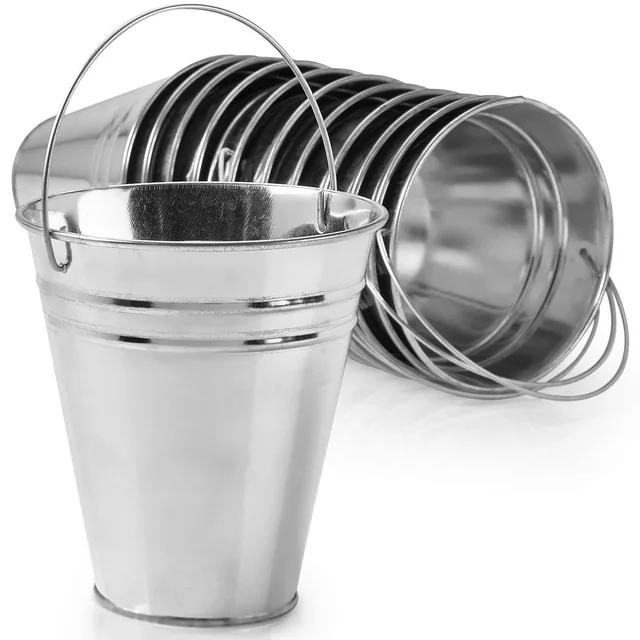 Small Galvanized Metal Pail