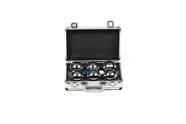 6pcs bocce ball set with Aliuminum case packing