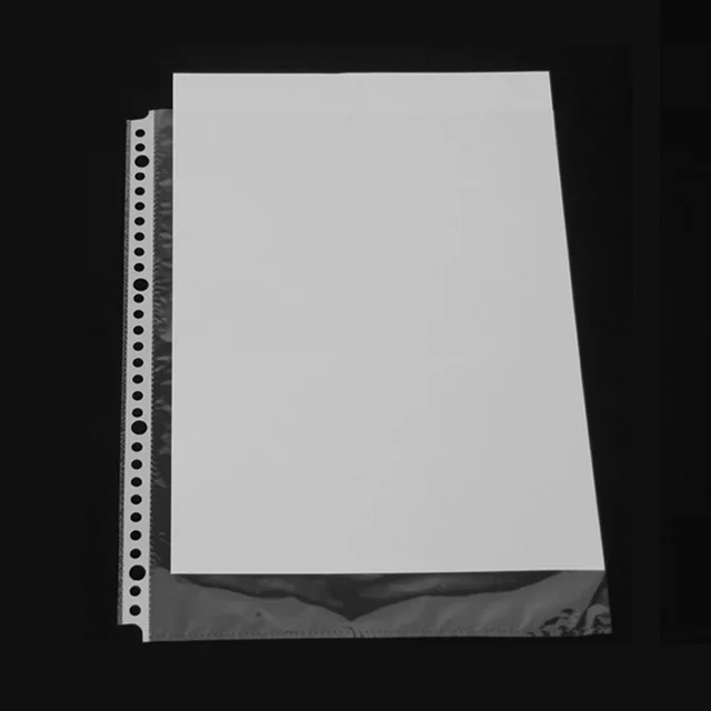 Loose leaf bag for ring folder