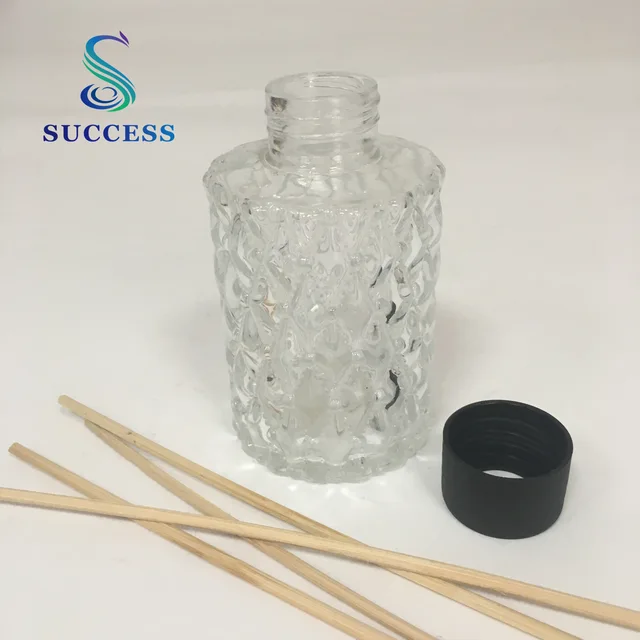 120ml clear round diffuser glass bottle
