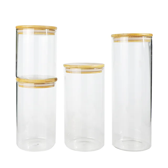 Borosilicate glass food storage jar