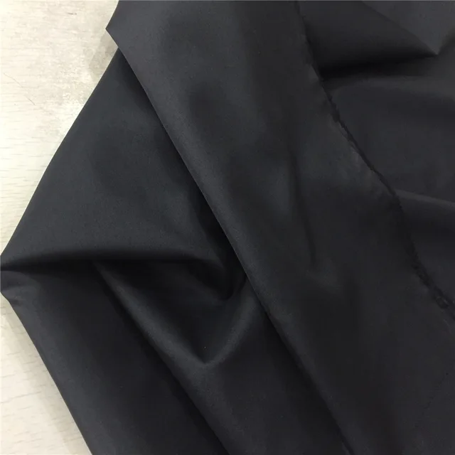 100%polyester black pocketing fabric stocklot