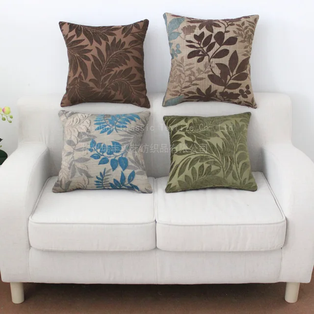 European style jacquard chenille cushion for home decoration