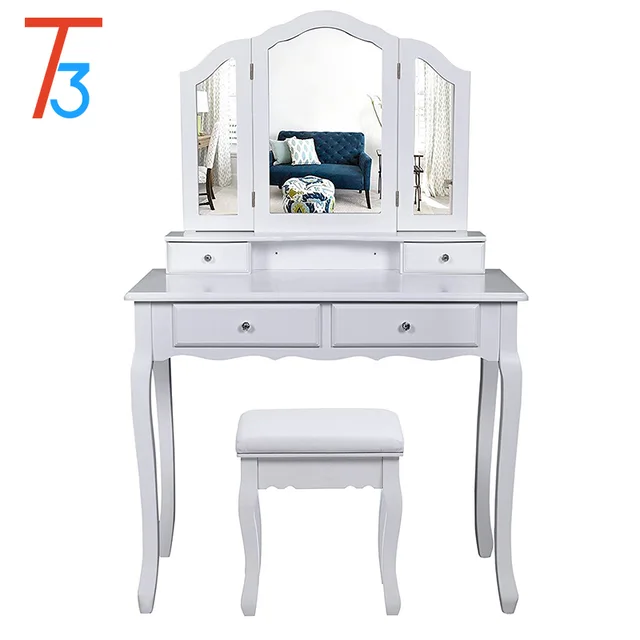 Eco-Friendly modern Wooden Makeup Dressing Table