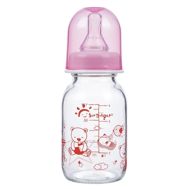 130ml glass feeding bottle
