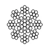 Steel wire rope for automobile window lifting