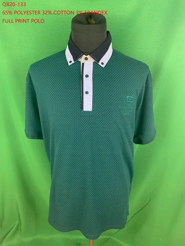 Qx20-133 Tc Spandex Full Print Polo
