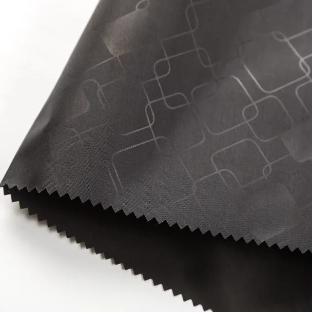 High Quality 100% Polyester PA Coated Embossed 190T Taffeta For Bag Lining