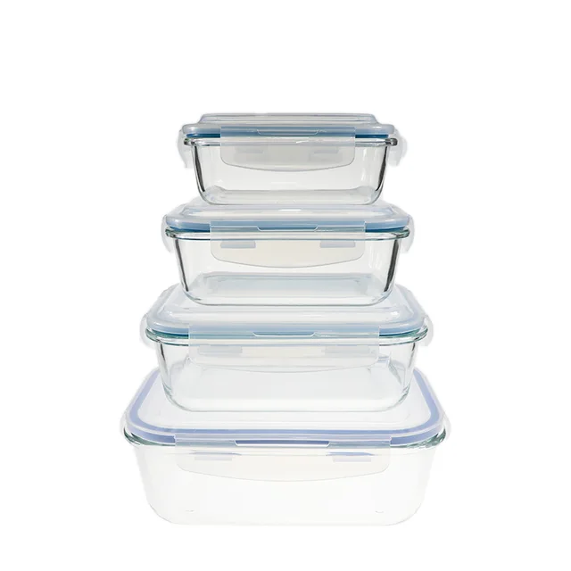 Borosilicate rectangle glass food container
