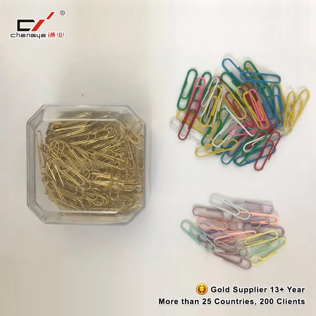 Color paper clips