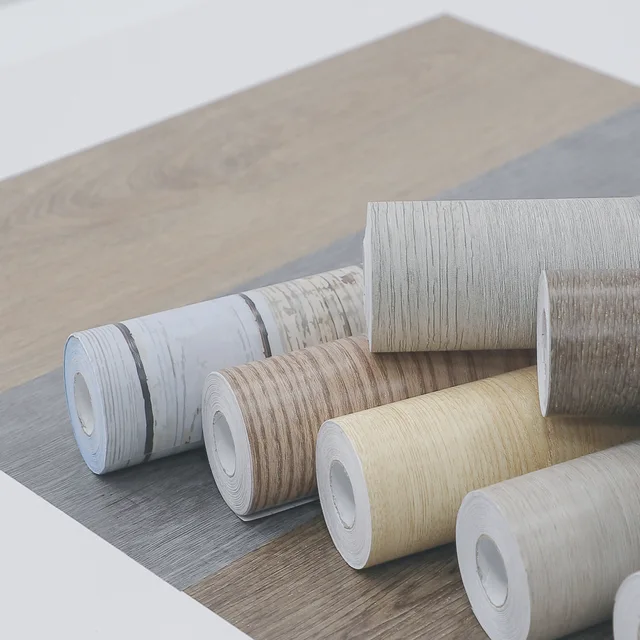 Self adhesive wallpaper-New Wooden designs