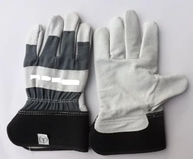 Cowhide split leather working glove