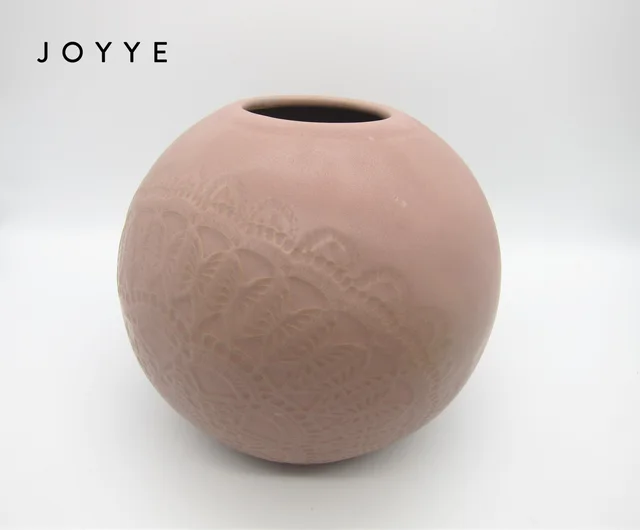 Reactive Glaze Embossed Vase