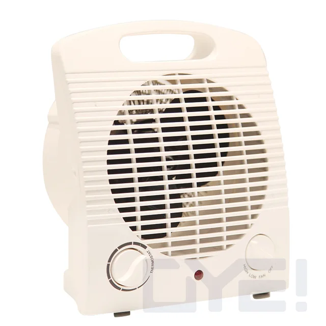 White fan heater 2 IN1 heater with heating wire/1500W/portable heater