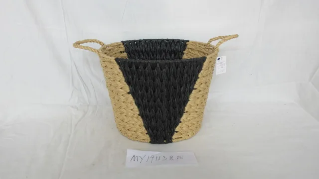 Natural Paper Rope Laundry Basket