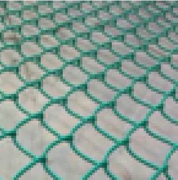 Plastic coated Chain link fence, rhombic fence