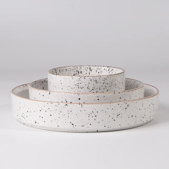 Bowl,mottled effect,Hand Spray point,matte glaze