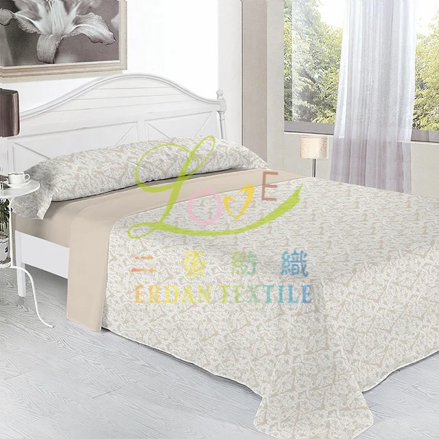 100% polyester Home textile 110gsm single-side sheet set