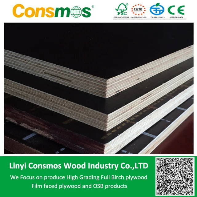 18mm Film Faced Plywood Phenolic board Phenolic Triplay