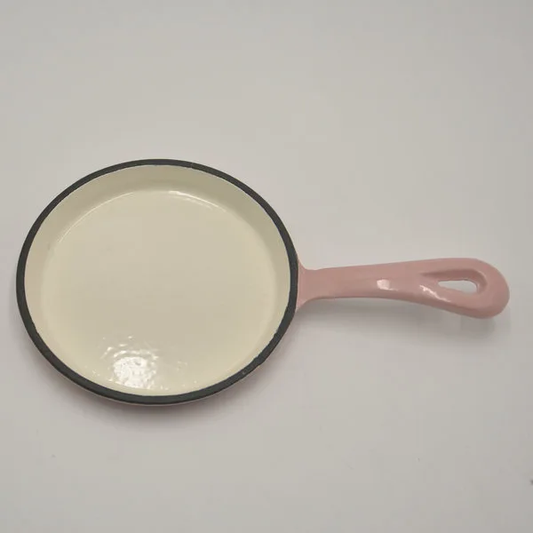 Mini cast iron enamel pan