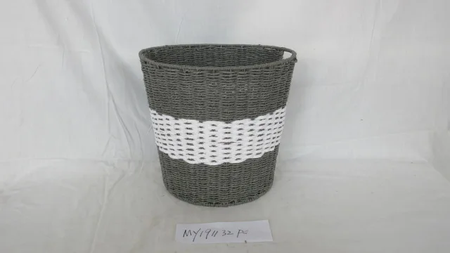 Natural Paper Rope Laundry Basket