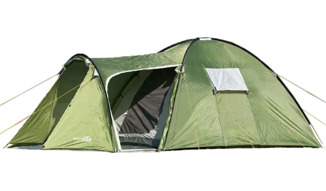 4 Man double layer tent with porch