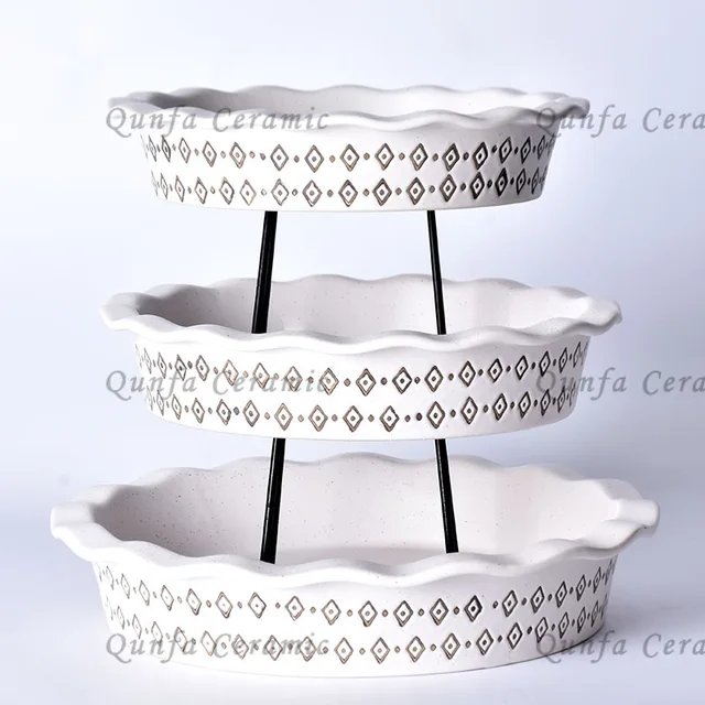 Ceramic Pie plate with decal