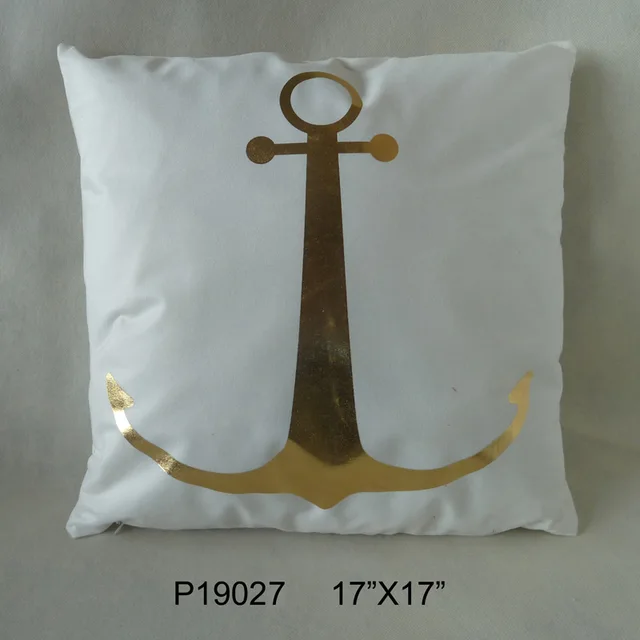 Hot stamping process Anchor Pillow