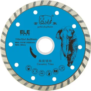 Gold Elephant 4-1/2 inch diamond turbo blade for ceramic tiles