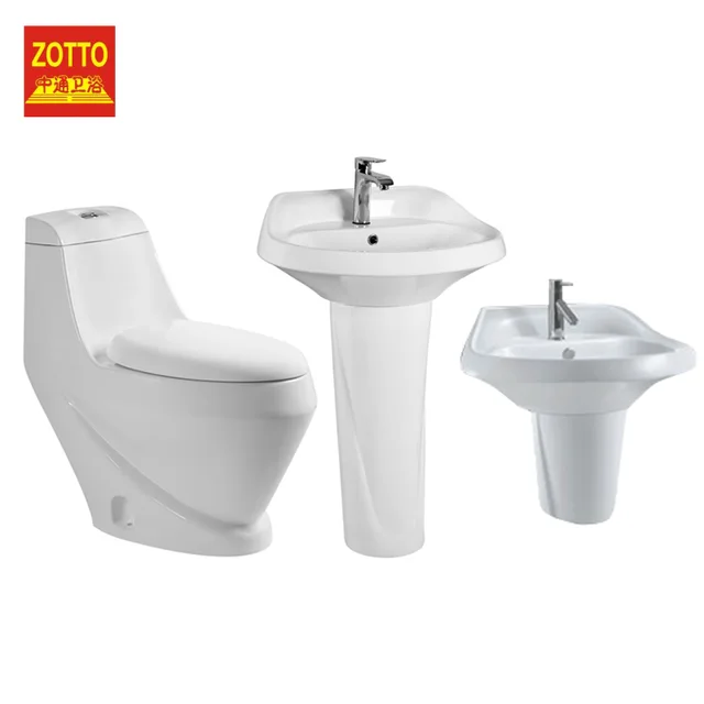 Washdown one piece toilet 4 inch big hole sanitary ware wc