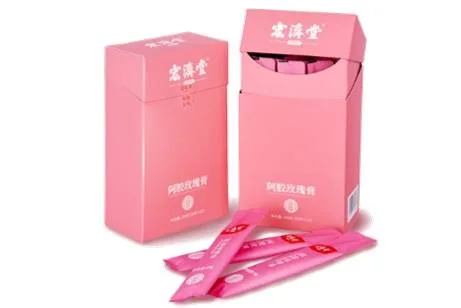 Ejiao syrup with rose petals