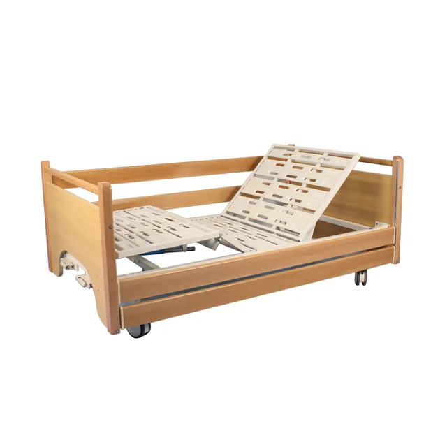 Two function manual bed with wood board