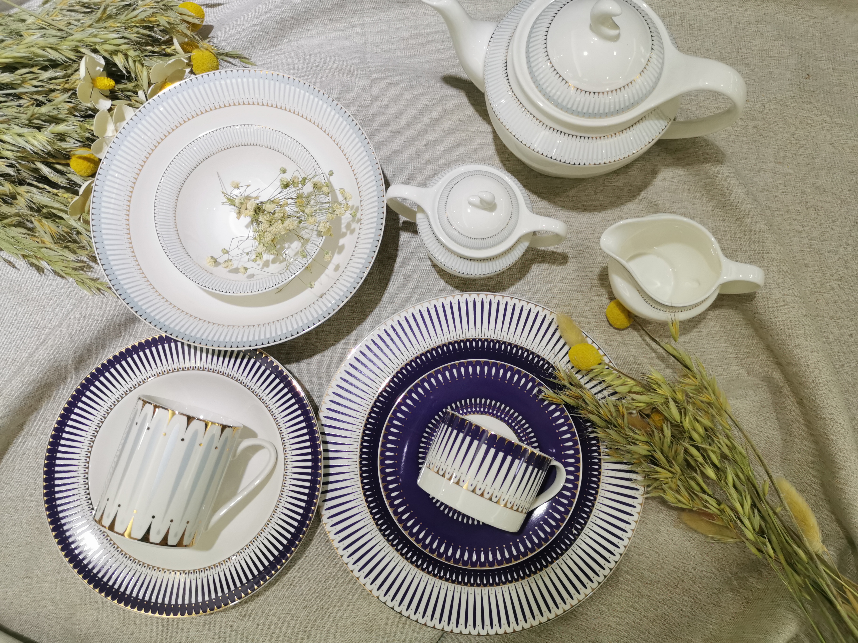 Tableare bone china luxury sets