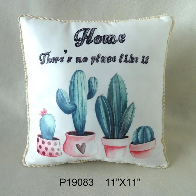 Thermal Transfer Cactus Pillow