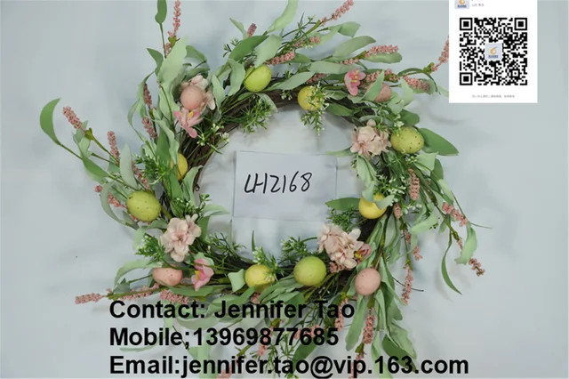 Easter flower wreath, garland