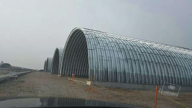 Military Large Span Beamless Hangar Machinery