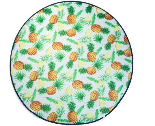 Folded sand free beach mat