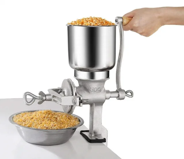 Grain corn mill grinder manual maize milling machine