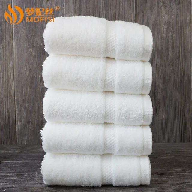Custom Luxury Dobby Bleached Hand Towel 100% Cotton