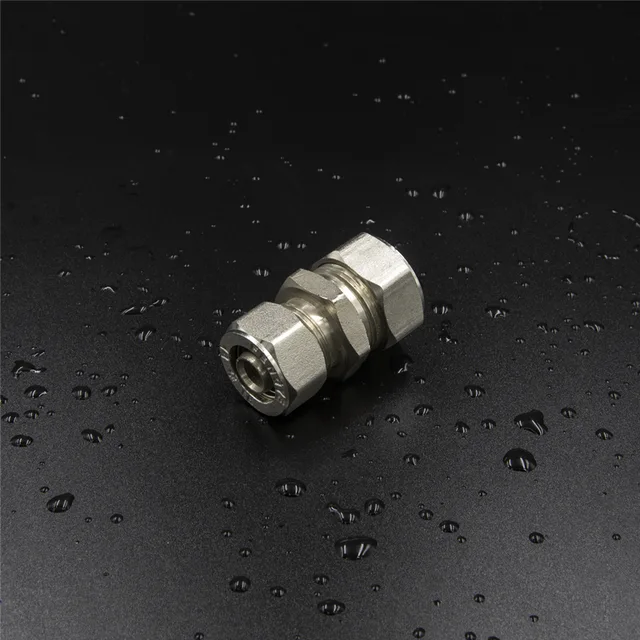 Brass Screw Fitting Unequal Straight Nickel Plated