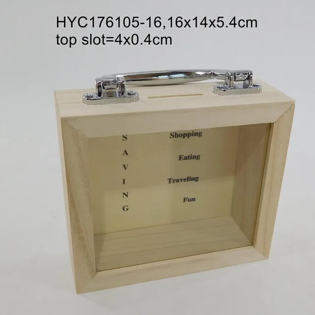 Wood coin box