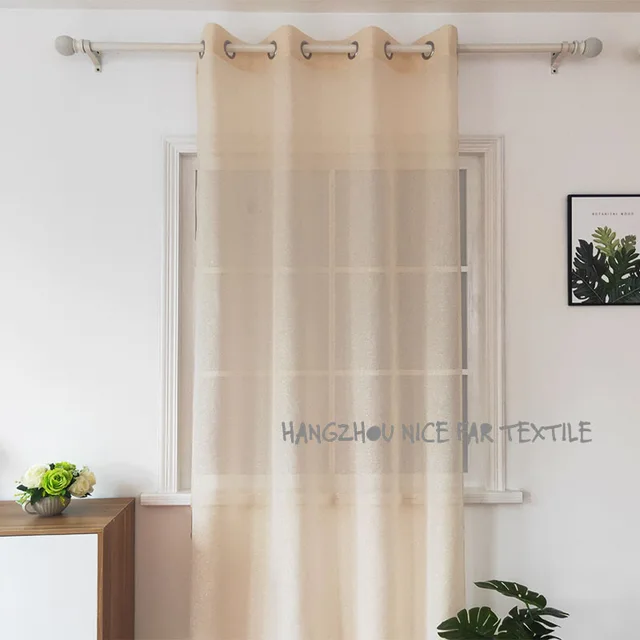 00000DF200104L2 JIM stripe voile fabric yarn dyed jacquard screen printing cutting recycle voilage ready made linen curtain