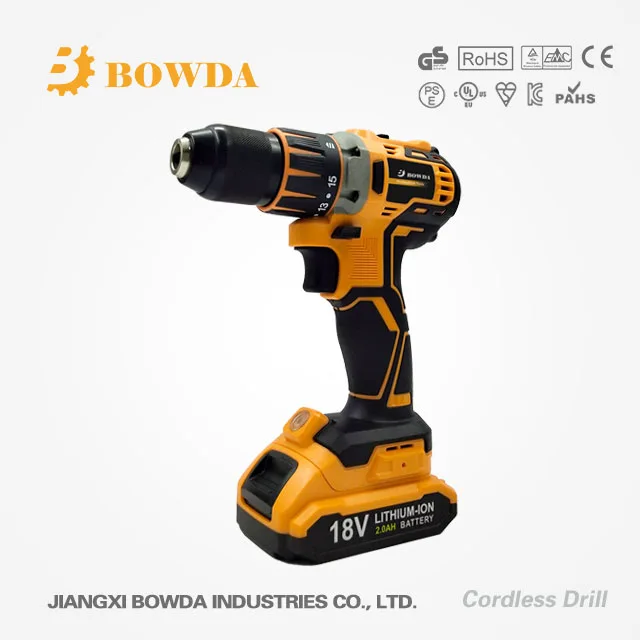 18V/20V Brushless Cordless Drill Lithium Li-ion
